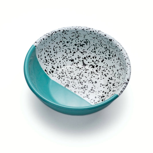 Emaille Müslischale Türkis Pop