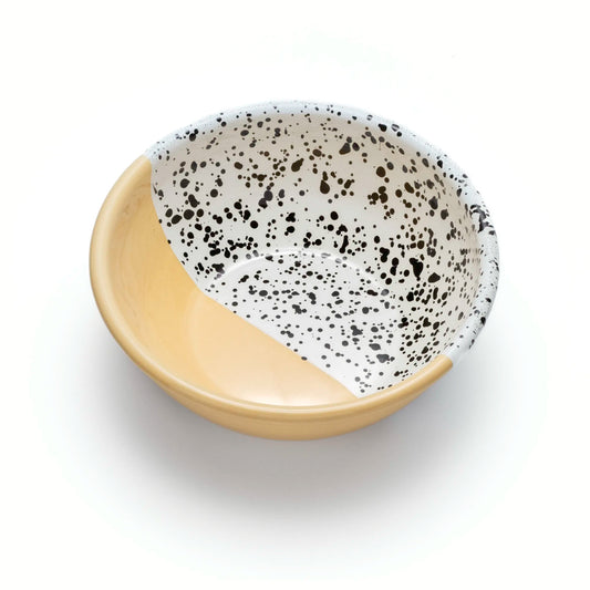 Emaille Müslischale Yellow Pop