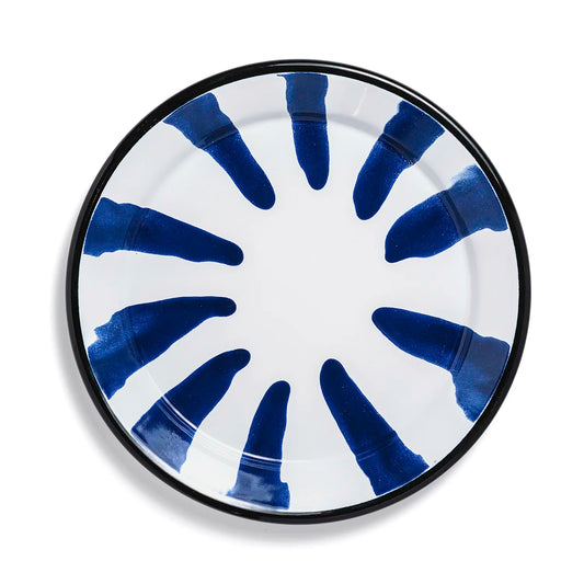 Emaille Teller Color Blau Campinggeschirr