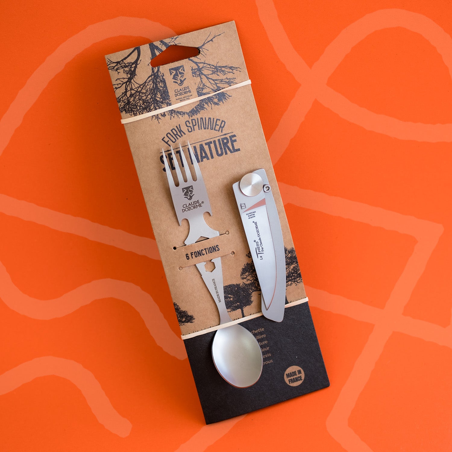 Reisebesteck Set mit Etui, Göffel mit Messer