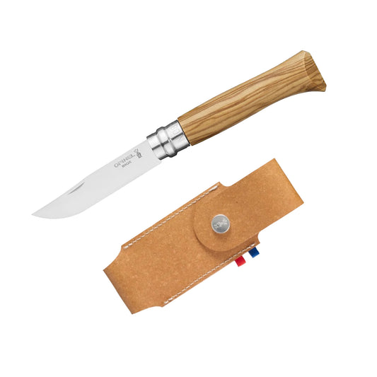 Opinel No.8 Olive + Etui