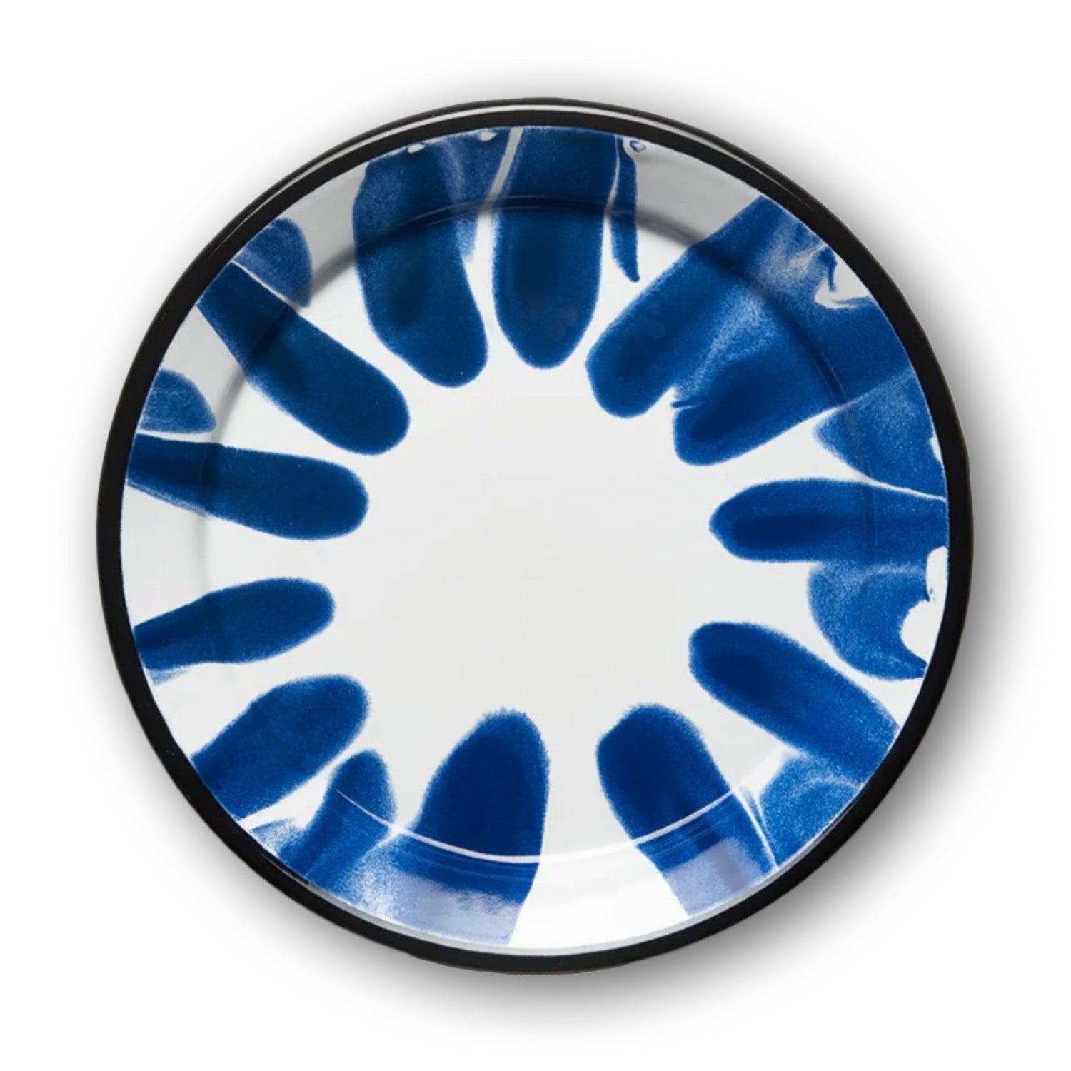 Emaille Campingteller Blau