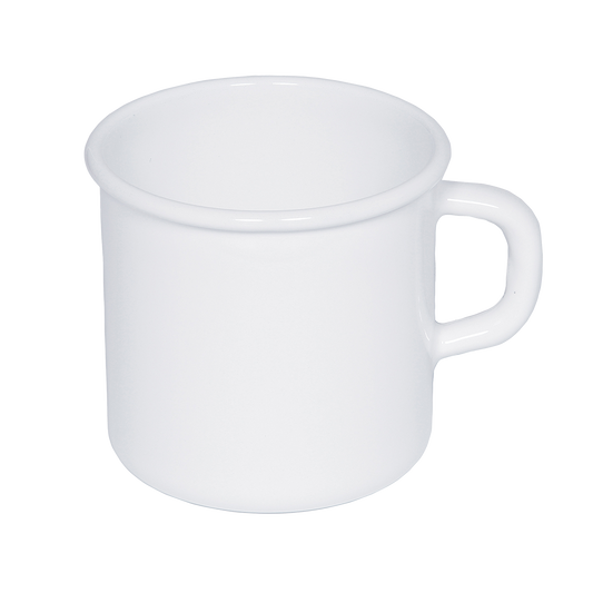 Emaille-Becher weiss