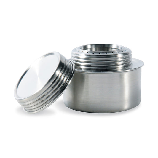 kleiner kompakter spirituskocher für unterwegs von tatonka