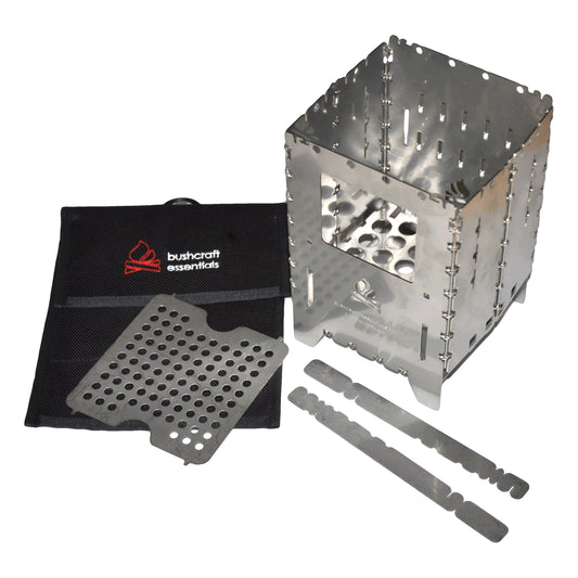 bushbox xl profi set mit universalrost und tasche von bushcraft essentials