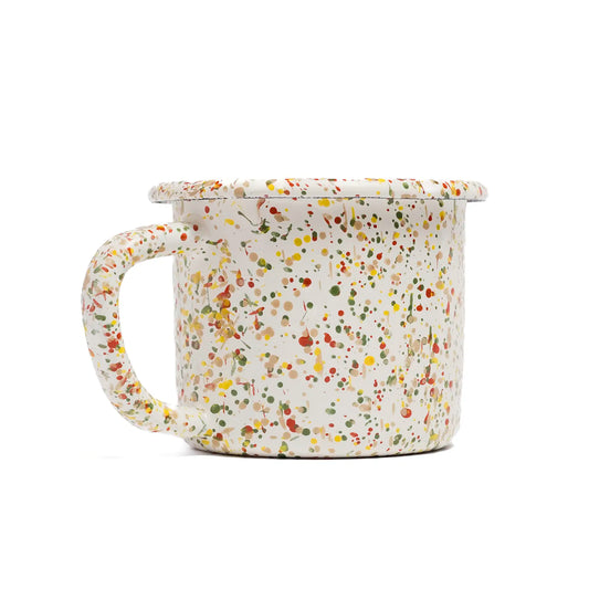 Emaille Kaffeebecher Splash Wald und Wiese
