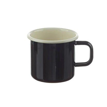 Emaille Becher schwarz