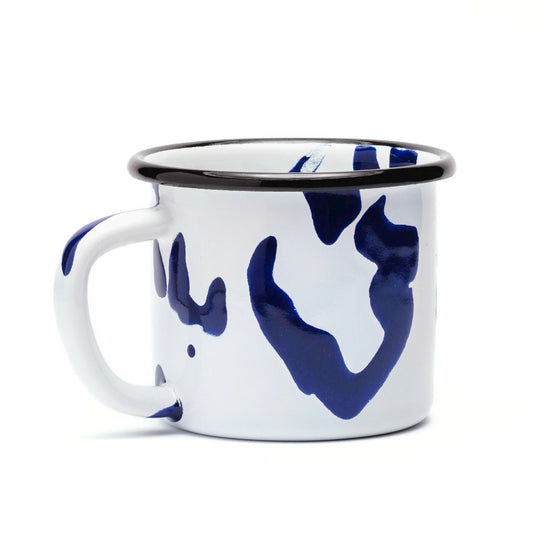 Emaille Tasse Blau Campingbecher