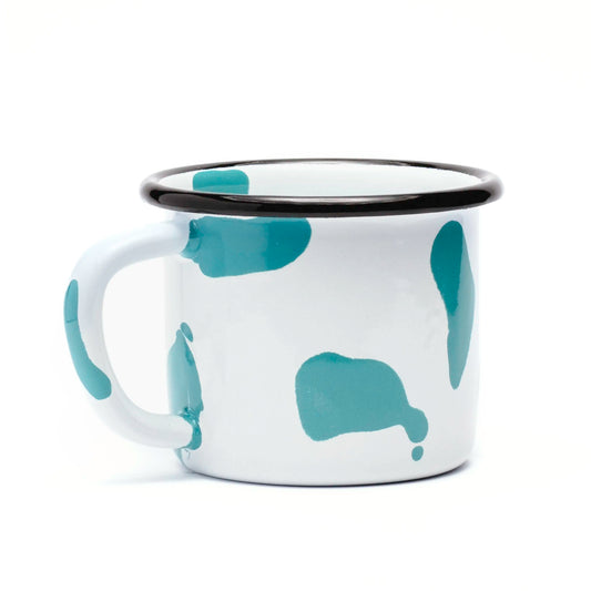 Emaille Tasse Türkis Campingbecher
