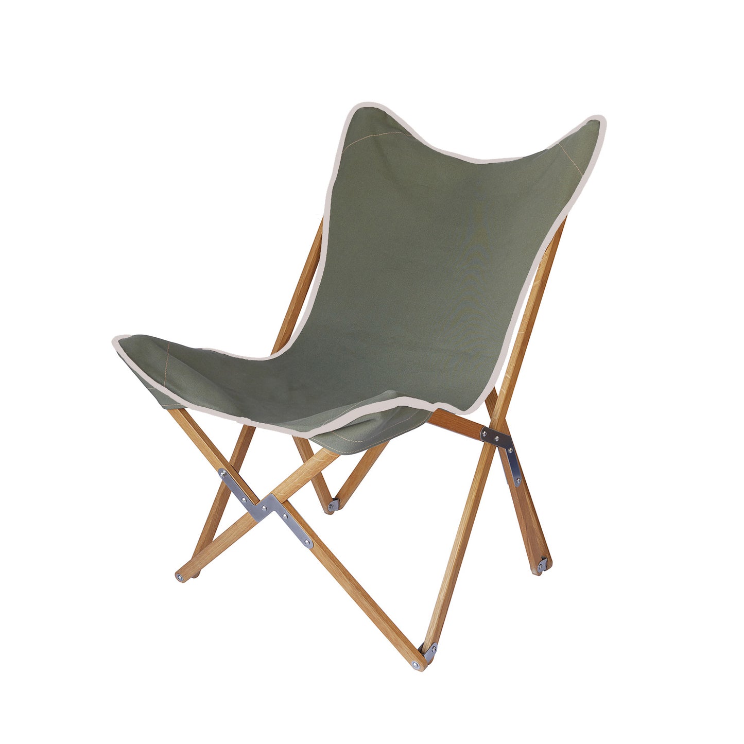 bele campingstuhl Hochwertiger Campingstuhl, Design Kampierstuhl Eiche olivgrün, faltbar aus Holz – ethicamper