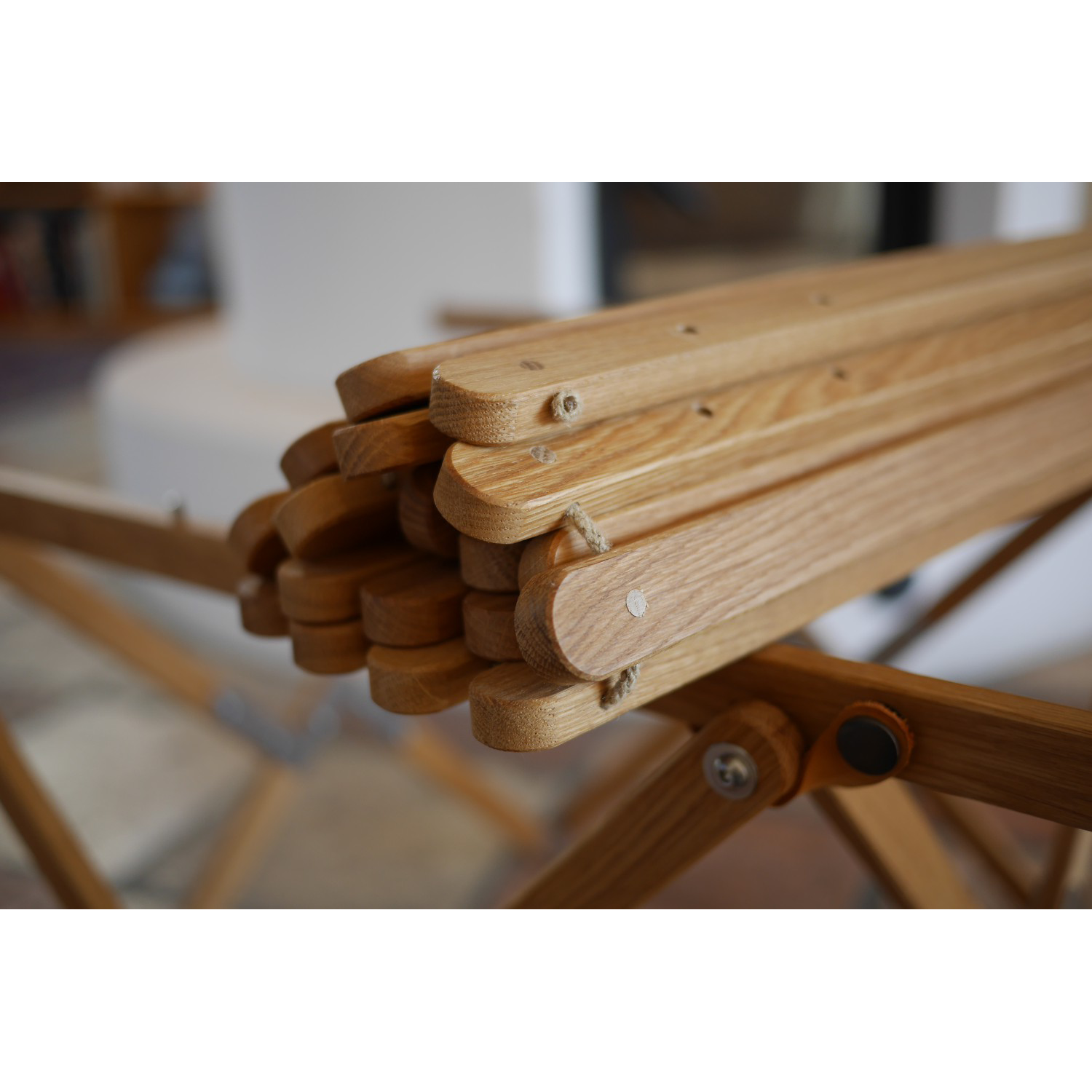 Rolltischplatte für nachhaltigen Kampier Campingtisch aus Holz