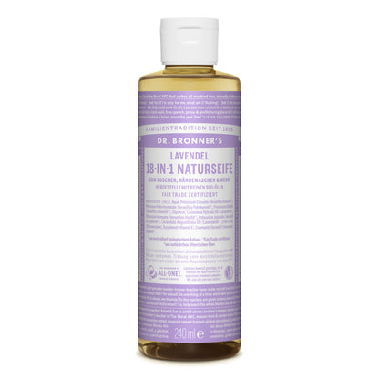 dr. bronners naturseife 18 in 1 lavendel 240ml