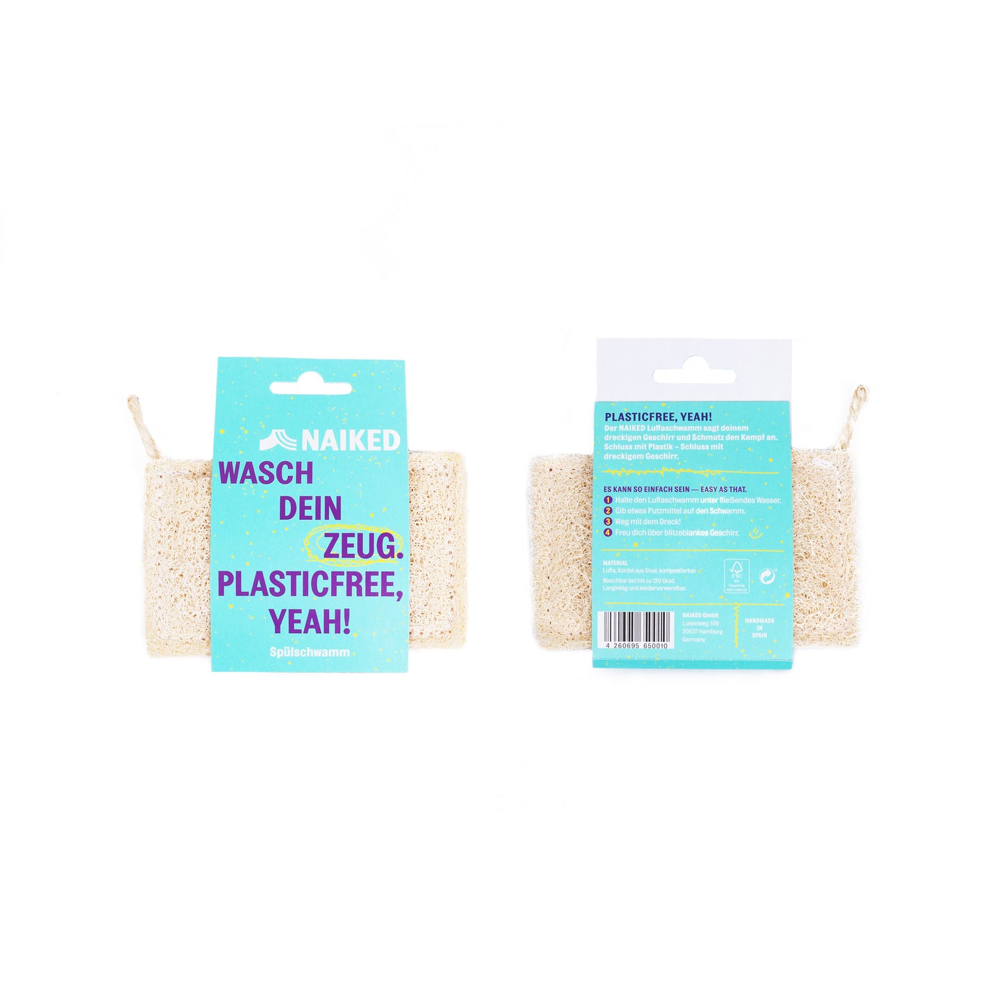 Luffa Spülschwamm - Naiked – ethicamper